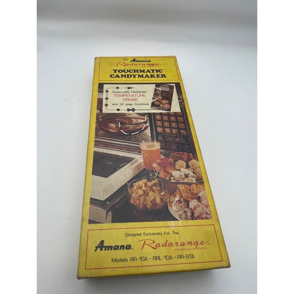 Vintage Amana Radarange Touchmatic Candymaker Kit w/ Temperature Probe, Extras